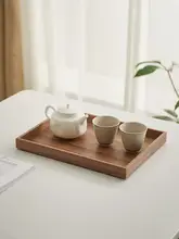 創造的な木製トレイ【長方形・ピザ・ティー・ケーキ用・家庭用】