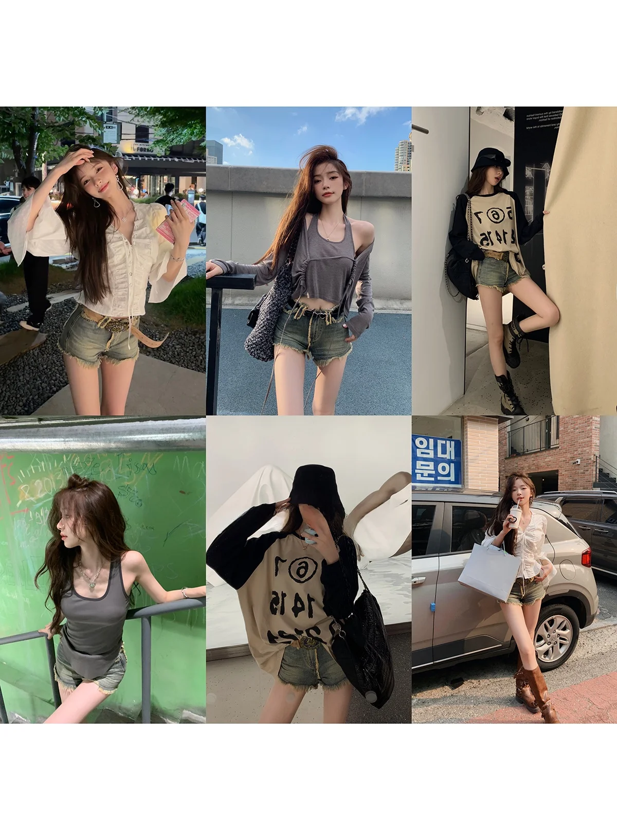 スタイルアップ！デニムパンツのおしゃれなシルエットがカジュアルガーリーに最適