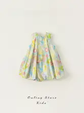 女児用夏のフリルワンピース【プリンセススタイル・子供服】（セットアップ対応）