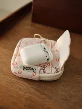 かわいいドットデザインの耳電話アクセサリー収納ポーチ【小型・ブルートゥース耳電話用】
