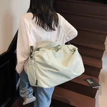干湿分離スイミングバッグ【女性用・大容量・ジム・旅行用・持ち手付き】