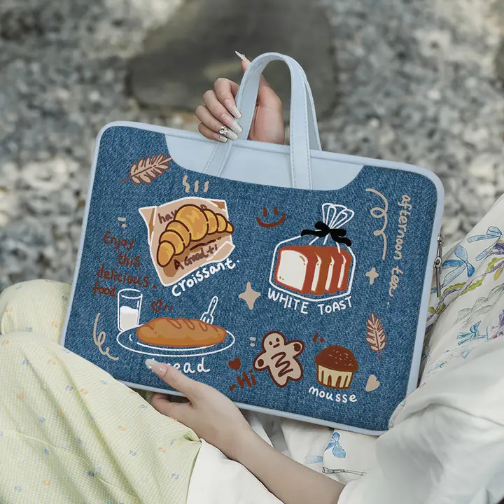 トーストデザインのノートパソコンバッグ【女性用・十四インチ・持ち運び可能・MacBook Pro/AirおよびLenovo・Huawei対応】