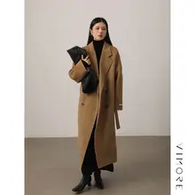 VIMORE 羊毛製ダブルフェイスコート【過膝・秋冬用・全羊毛】
