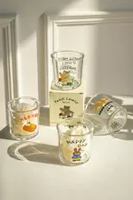 ガラス コーヒーカップ 動物パーティー 家庭用 飲料カップ 高い美的感覚