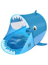 子供用ビーチテント【シャーク＆クジラデザイン・折りたたみ式・携帯便利】