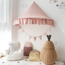 花柄三角形純綿製のオリジナルガーランド【子供部屋用・誕生日パーティー飾り】
