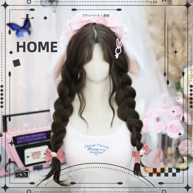 ロングヘアの簡単な大人アレンジ：全頭用ウィッグ【自然な八字バング・ロリータスタイル】の実用性と適用シーン