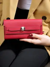 極上の柔らかさ 牛革製 レディース長財布【イエロー・大容量・スマホ収納可】