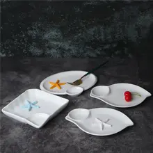 陶器餃子皿 家庭用 醤油皿 冷菜皿 水餃皿 ポテト皿