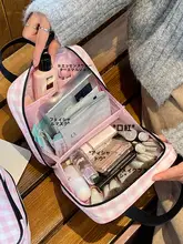 大容量の女性用化粧品ポーチ【防水・旅行用・収納分区・携帯便利】