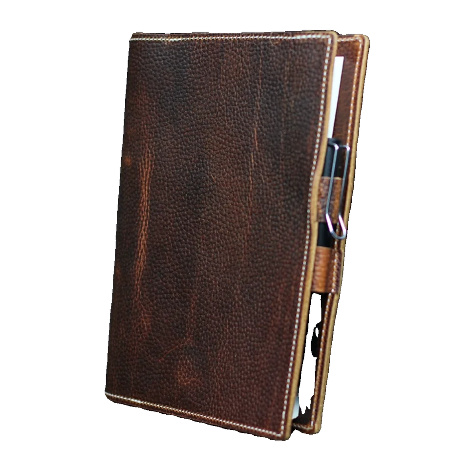 上質な牛革表紙の週間プランナー【取り替え可能なインナー・圧縮デザイン】