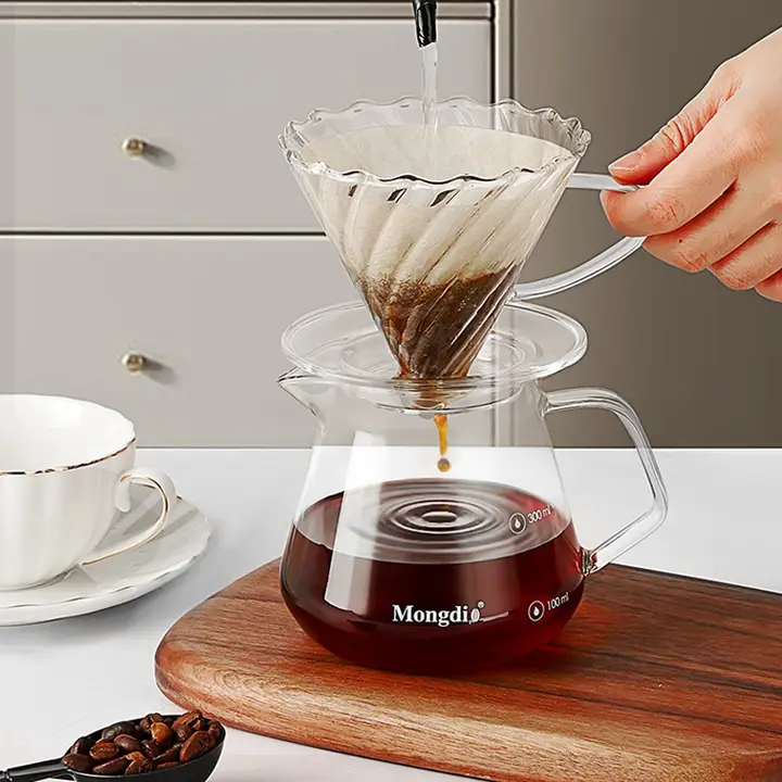 Mongdio V60コーヒーフィルターカップ【ハンドドリップ用・シェアポット・漏斗タイプ】