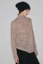 極細珠片使用の花柄ニットセーター【アルパカウール・軽量・千層デザイン】