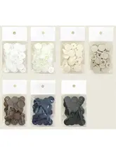 子供服用 マットなT型ボタン【シンプルカラー・穴あけ不要・DIY用】