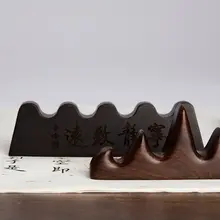 陶製毛筆スタンド【実木製・文房具用・デザインシンプル】