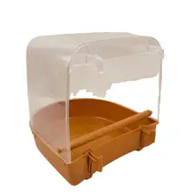 鳥用餌箱 繁殖用ケージ 鳥類用 ハードプラスチック 屋外用入浴盆