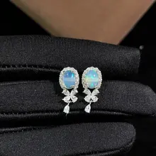 天然カラフルオパールピアス【華やかなデザイン・バレンタインギフトに最適】