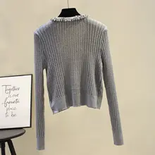 ビーズとリボンデザインの毛ニットカーディガン＆キャミソール【秋冬用・短丈】（セットアップ対応）