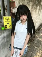 夏用プレーンポロシャツ【学生向け・短袖・カジュアルスタイル】（セットアップ対応）