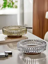 灰皿 クリスタルガラス 高級感 上品 おしゃれ 灰飛び防止 家庭用 リビング オフィス インテリア