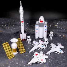 宇宙飛行士と惑星の航空モデル【探検・ロケット・飾り用】（セットアップ対応）