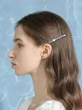 高級ハンドメイドクリスタル付きダックビルクリップ【ヘアアレンジ用・上品なヘアアクセサリー】