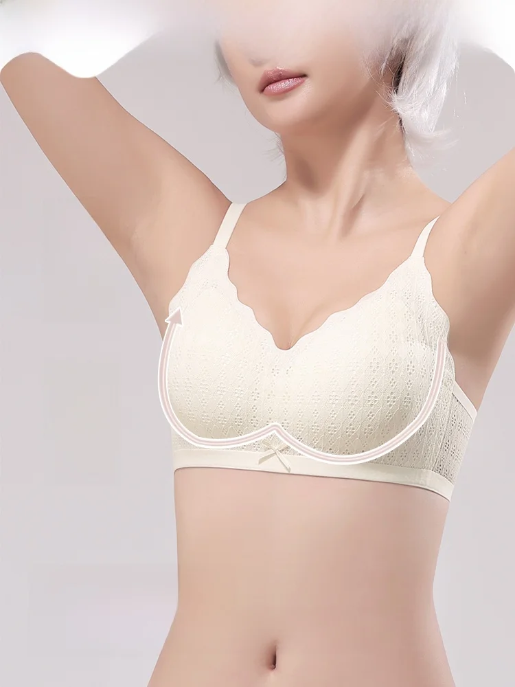 ノンワイヤーブラの柔らかさとフィット感：MiiOWの蕾絲製小胸向けモデルを徹底解説