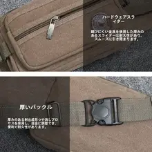 大容量キャンバスウエストポーチ【男女兼用・耐磨損・実用的・アウトドア用】