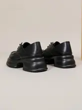 レディース ローファー【クラシックデザイン・ラウンドトゥ・太ヒール・学院風】