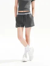 ショートパンツ レディース バイカラー フィット ドローコード付き スタイルアップ ランニング スポーツ カジュアル 夏「PSO Brand」