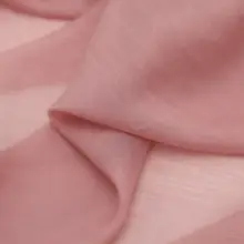 極上の柔らかさの透け感ある生地【ピンク・天絲棉と麻の混合・DIY対応】