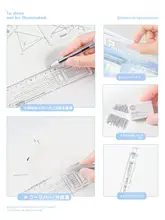 高品質文具セット【透明ペンケース・ボールペン・定規・下敷き・試験用】（セットアップ対応）