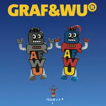 Gロボットデザインの立体型カラフルキーリング【ユニークなキャラクター】