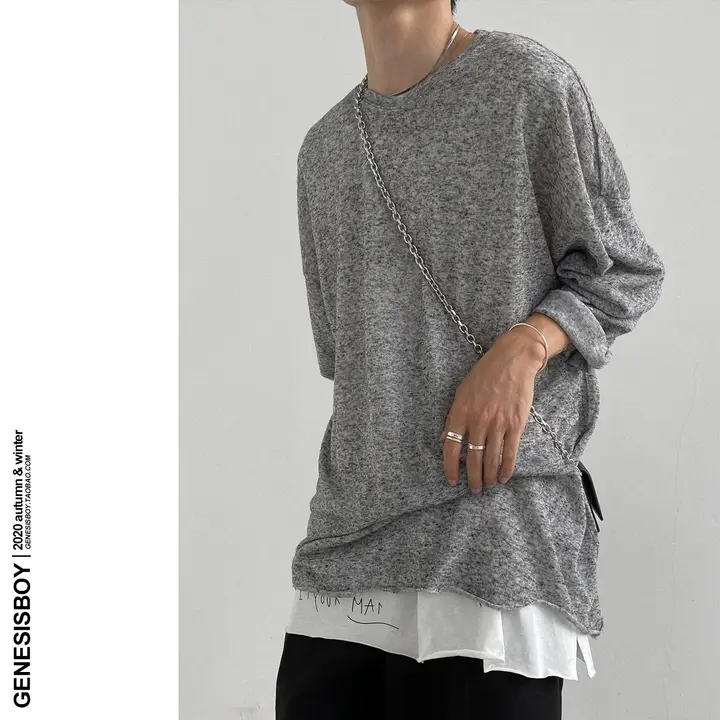 長袖Tシャツ ユニセックス 薄手 通気性 UVカット 重ね着 おしゃれ 「GENESISBOY」