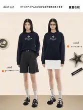 手編みフラワーデザインの冬用プルオーバー【アメリカンレトロ風・長袖・女性用】