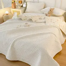 両面使用可能！綿とフリースの厚手畳み布団カバー【全棉・キルティング・三点セット・オールシーズン対応】（セットアップ対応）
