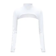 ゴルフ用 レディースアイスシルク紫外線カット長袖シャツ【快適なアウトドア用・肩保護・一体型】