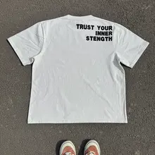 心の力を信じる！カップル用半袖Tシャツ【透 breathable・正肩デザイン】