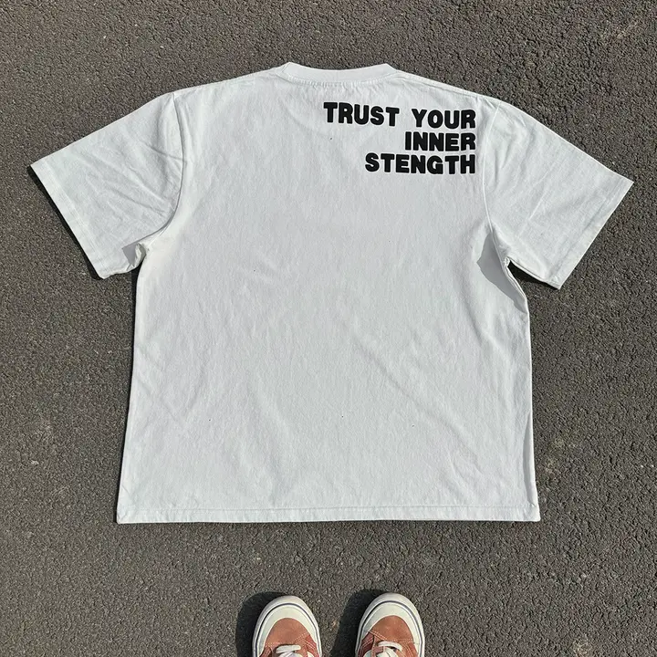 心の力を信じる！カップル用半袖Tシャツ【透 breathable・正肩デザイン】