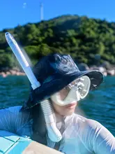 防風速乾のダイビング用日よけ帽子【紫外線対策・通気性・ビーチやリゾートに最適・広いつば】