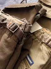 アメリカンスタイルの多ポケットキャンバスコットン作業パンツ【フィット・ストレートレッグ・カジュアル】