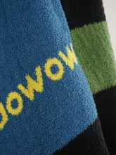 メンフィス柄のレトロデザイン2WAYブランケット【極上の柔らかさ・お昼寝用・厚手】