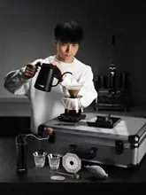 手挽きコーヒーメーカーセット【コーヒーカップ付き・ギフトボックス入り】