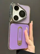華為Pura70Pro用 スマートフォンケース【新型・電镀デザイン・360度回転スタンド機能・耐衝撃】