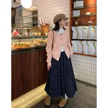 秋用の女性向けカーディガン【柔らかな質感・小柄サイズ・ウール混】