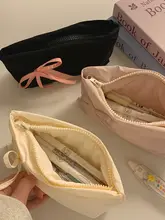 かわいいリボンデザインペンケース【女子向け・シンプル・大容量・文具収納】