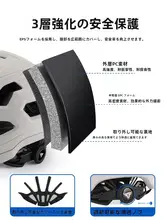 タスカ隊長 自転車用ヘルメット【男女兼用・変色風鏡・通気性・マウンテン＆ロードバイク対応】