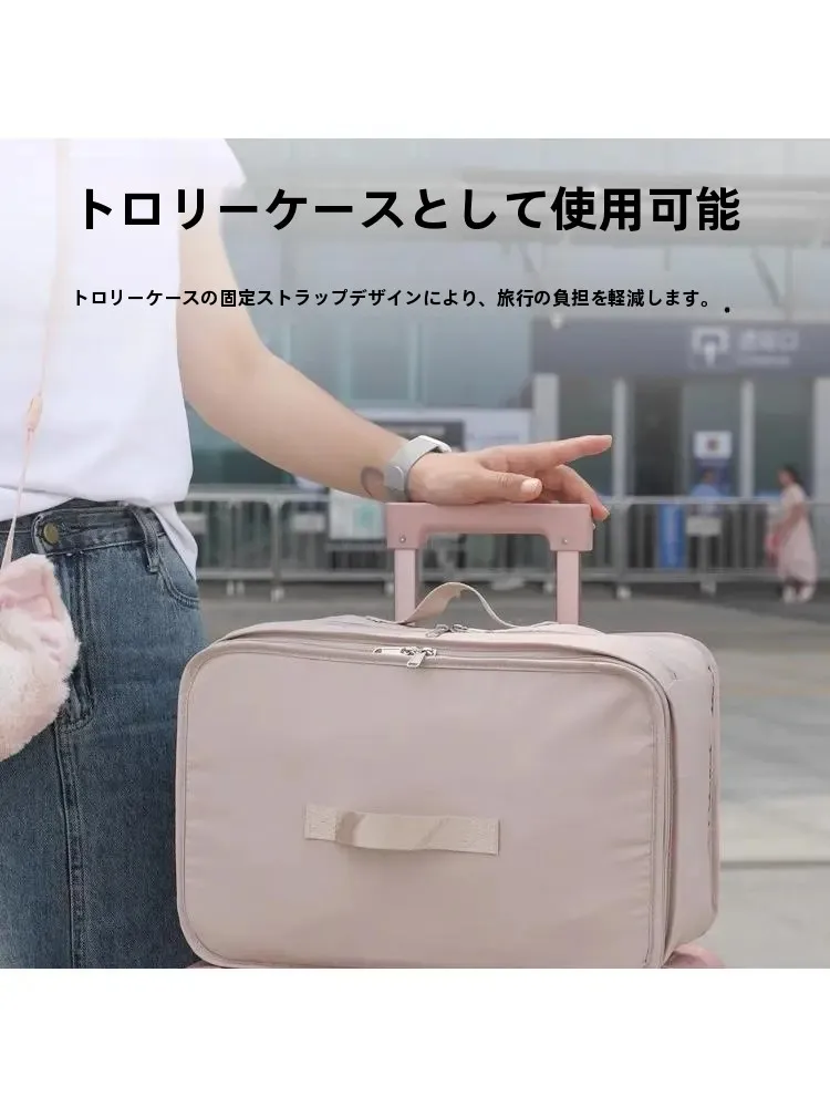 持ち運び便利な衣類収納ポーチ：大容量ハンギングタイプで旅行や寝室での服取り出しを簡単にする