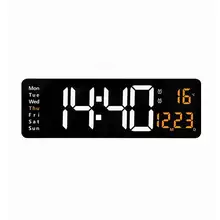 13インチ 大画面 LED時計 リビング用 シンプル USB給電式