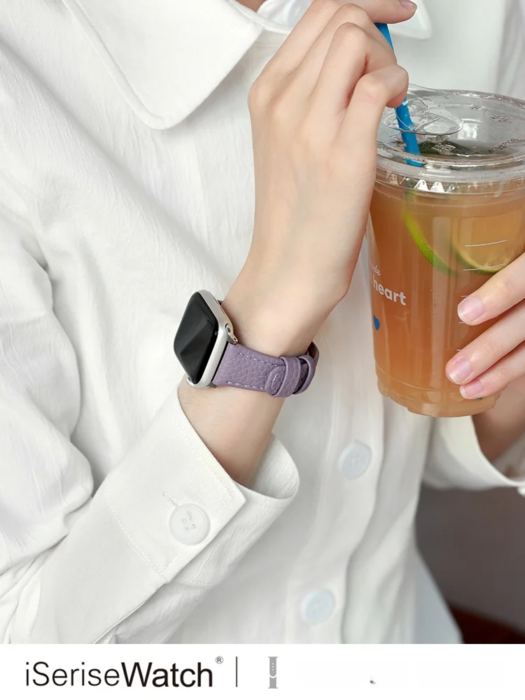 真皮リザード風iWatch用バンド：女性向け通気性デザインと高級感の実用性